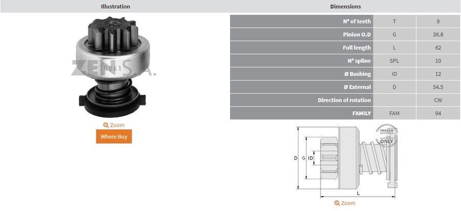 9 DIS LAND ROVER DISCOVERY-DEFENDER 2.5 TDI | OEM:UMD-5597-9002336226-9003336227