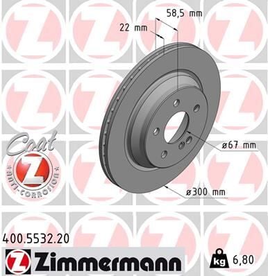 FREN DISKI ARKA MERCEDES W221 R230 | OEM:A2304230412