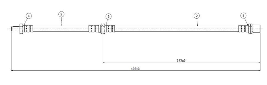 FREN HORTUMU ön Corolla AE86 86-87 | OEM:9094702476