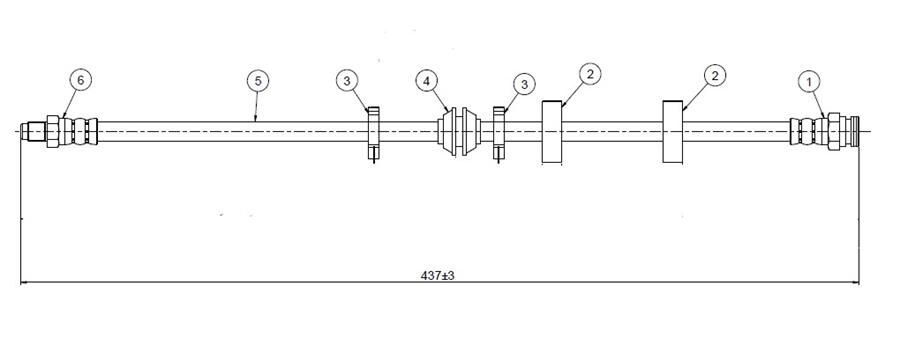 FREN HORTUMU ön Coup 1.8 16V 94. | OEM:7729198