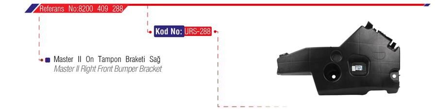 ÖN TAMPON BAĞLANTI BRAKETİ SAĞ MASTER II 04-10 | OEM:8200409288-8200197138