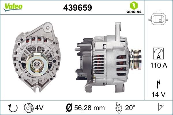 ALTERNATÖR RENAULT KANGOO 1 6 | OEM:8200622004-7711497385