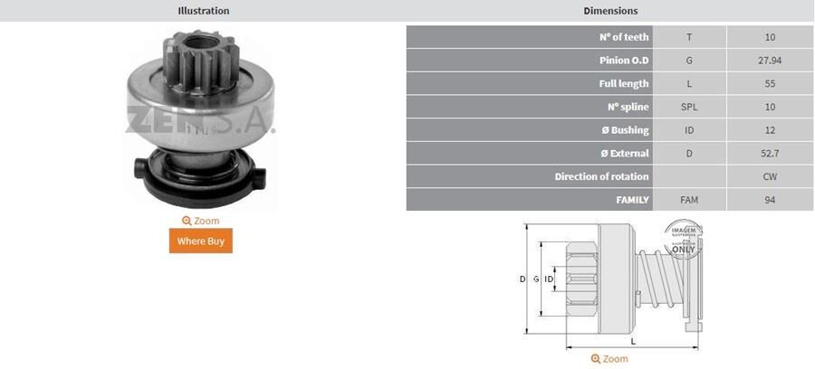 10 DIS OPEL VECTRA B-C-ASTRA-ZAFIRA 2.0 DTI-FRONTERA 2.0 DTI-2.2 DTI | OEM:UMD-5813-1006209637