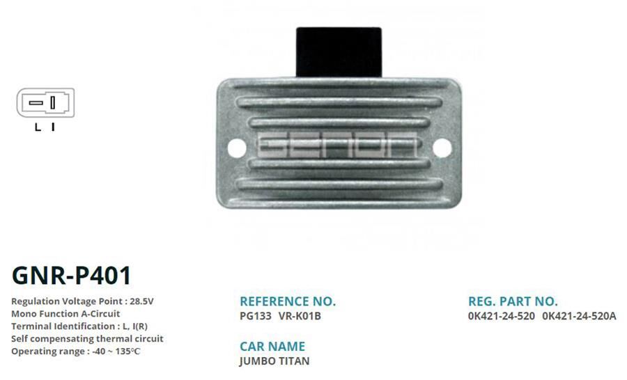 24V KIA KAMYONET L I R | OEM:VR-K01B-PG103-PG133