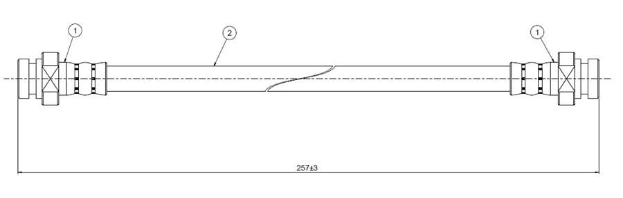 FREN HORTUMU arka Super carry SK408-410 86- | OEM:B911257710