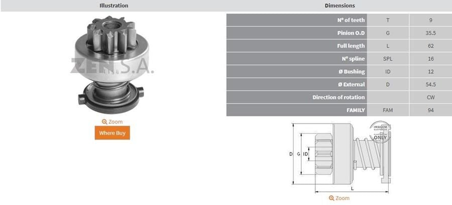 9 DIS IVECO DAILY II-RENAULT MASCOTT 223 SERISI MARSLARA | OEM:UMD-5700-6033AD0077-6033AD1002