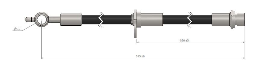 FREN HORTUMU sağ ön PRIUS 03-09 | OEM:9094702C47-9094702D81-9094702F17