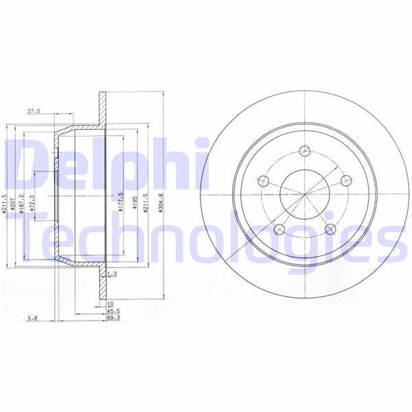 FREN DİSKİ ÇİFTLİ PAKET . DELİKSİZ ARKA JEEP GRAND CHEROKEE 09/1998 > 12/2004 | OEM:52098666