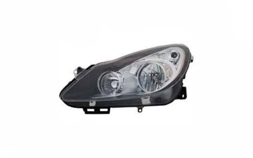 SOL FAR SİYAH/KROM OPEL CORSA D 06>14 ELEKTRİKLİ HALOJEN H7 H1 TANIM: EH SPORT OPC 111.YIL ADAPTİF HARİÇ | OEM:1216194-93189361
