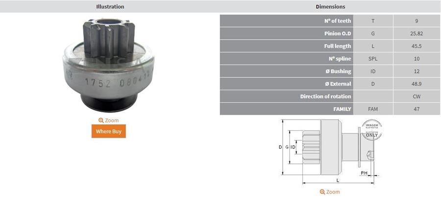 9 DIS OPEL CORSA-COMBO 1.3 CDTI-FIAT ALBEA-DOBLO 1.3 MULTIJET | OEM:UMD-5642-191601-192978-406575
