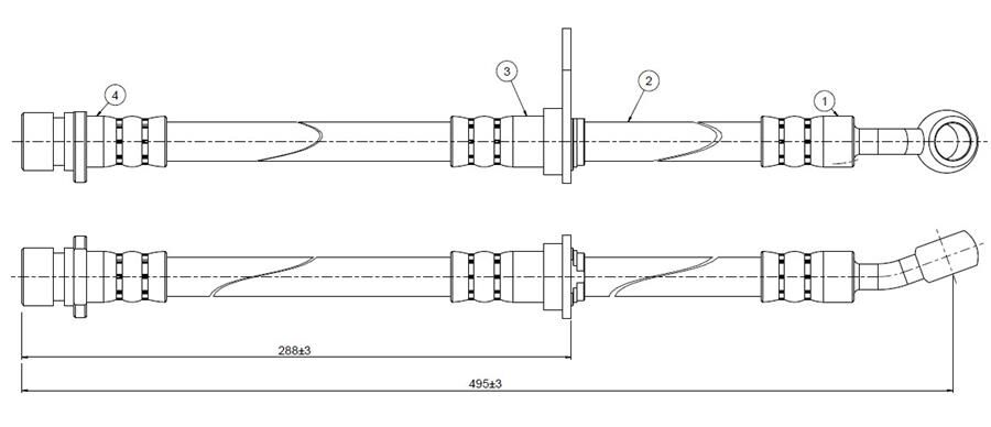FREN HORTUMU ön Integra DA 86-90 | OEM:46411SD2671