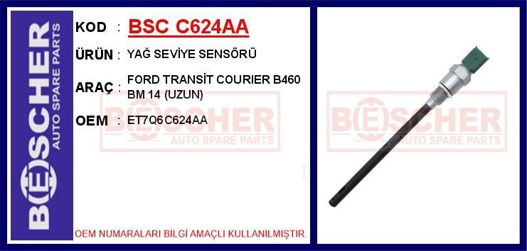 YAĞ SEVİYE SENSÖRÜ FORD TRANSİT COURIER B460 BM 14 UZUN | OEM:ET7Q6C624AA