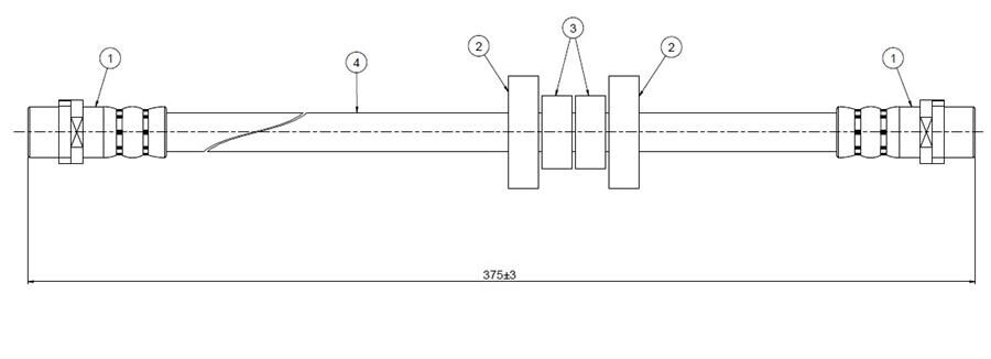 ÖN FREN HORTUMU TRANSPORTER T4 96> | OEM:701611701A