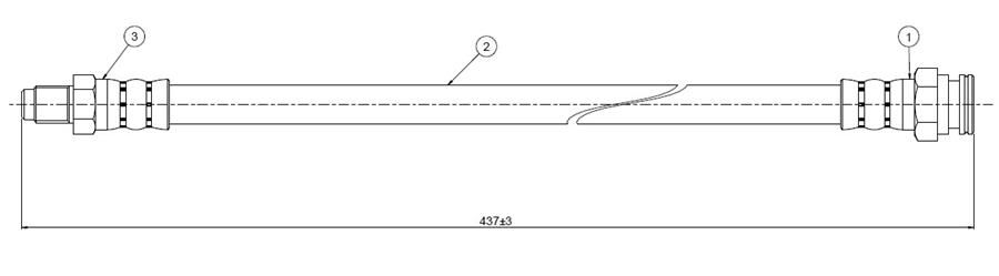 FREN HORTUMU ön DEDRA 1.6 1.9 TDS -DELTA II 1.8 2.0 16V 93-99 | OEM:46448592-60812130-71736969