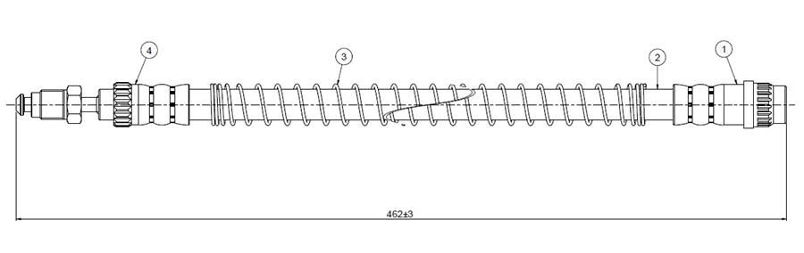 FREN HORTUMU ön 205 1.1 1.4 88-. | OEM:480646