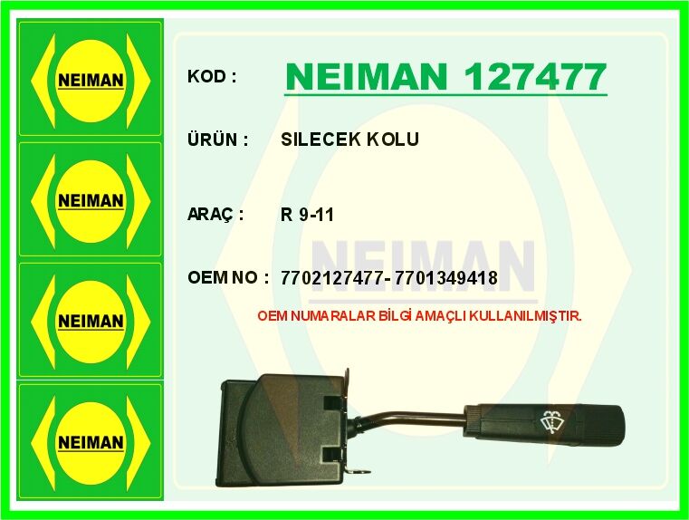 SILECEK KOLU R 9-11 | OEM:7702127477-7701349418