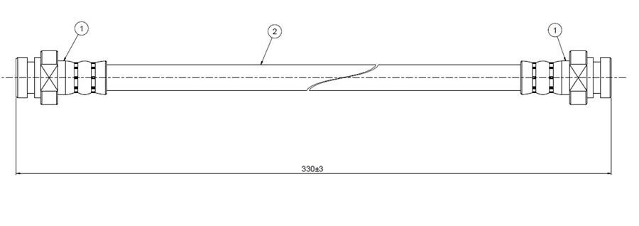 FREN HORTUMU arka Sunny B11 van 82-91 | OEM:4621301A18