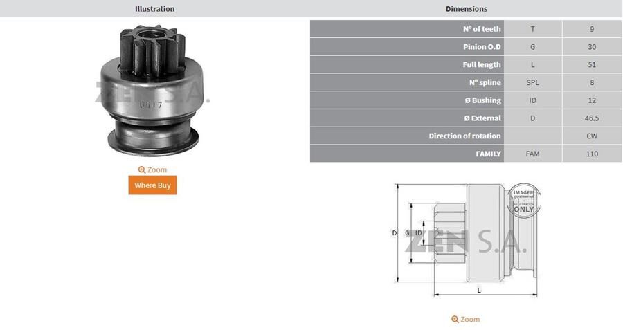 9 DIS HYUNDAI ACCENT II DIZEL-SUZUKI VITARA-CHRYSLER VOYAGER 2.8 CRDI | OEM:UMD-5644-M191T12871