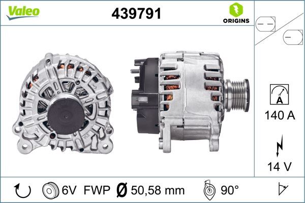 ALTERNATÖR 140A GOLF VII-CRAFTER-AMAROK-TRANSPORTER T6-A3-LEON 1.6TDI-2.0TDI 13 > | OEM:03L903023L-03L903023LX