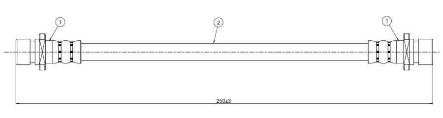 FREN HORTUMU arka Civic Shuttle EC-ED 1.3- 1.4 87-91 | OEM:46430SD5023