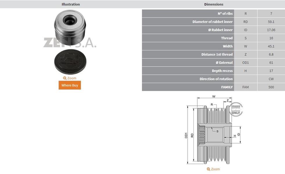 FORD TRANSIT 2.4 TD 7 KANAL | OEM:535012010-535031410-KSK-12010-KSK-3