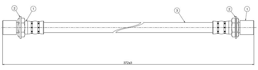 FREN HORTUMU arka Corolla AE92-95-CE-EE90 87-92 | OEM:9094702541