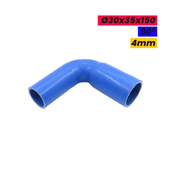 KONİK DİRSEK SİLİKON HORTUM 30x35x150 90 DERECE 4mm