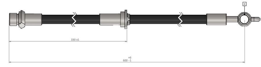 FREN HORTUMU sağ ön Verso 03-08 | OEM:9008094131-9008094199-9094702D22