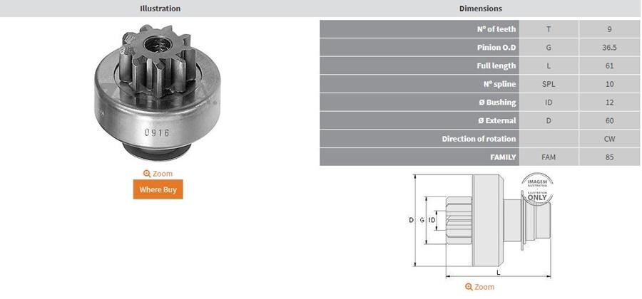 9 DIS FORD RANGER-MERCEDES SPRINTER | OEM:35260280-35262227