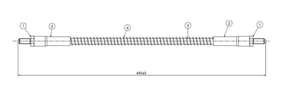 FREN HORTUMU ON LAND ROVER DEFENDER L315 L316 90>16 | OEM:NRC7874