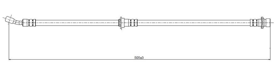 FREN HORTUMU ön HR-V 1.6 i 16V 99-. | OEM:01464S2H000