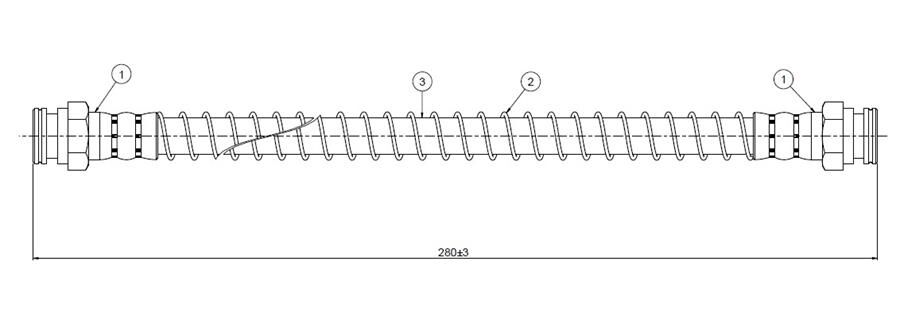 FREN HORTUMU sol arka Getz TB 02-09 | OEM:587371C000