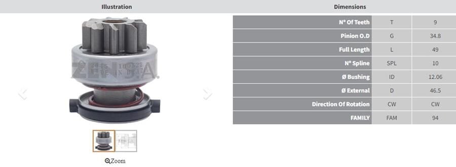 9 DIS LOMBARDINI MARIN | OEM:SDB9683-1006209683-F002G20517-23384