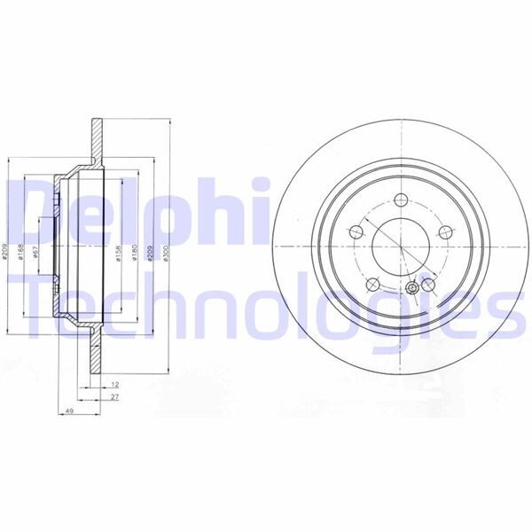FREN DISKI ARKA MERCEDES S-CLASS W221 C216 | OEM:A2214230712