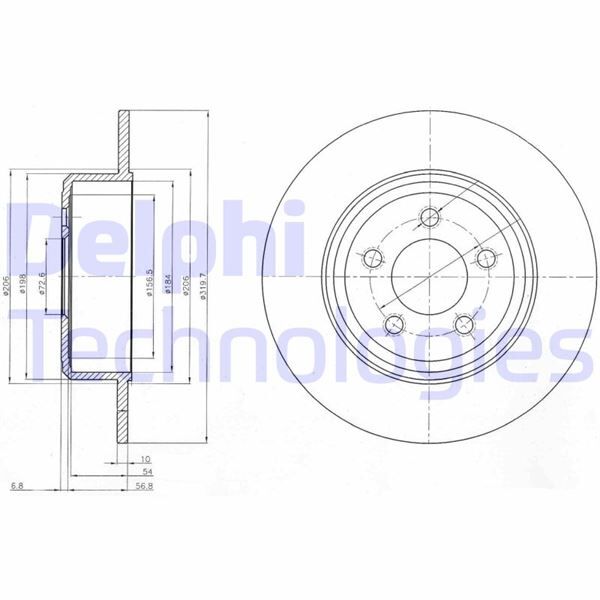 FREN DİSKİ ÇİFTLİ PAKET . DELİKSİZ ARKA CHRYSLER // LANCIA; 300 C // THEMA 09/2004 > | OEM:4779208AB