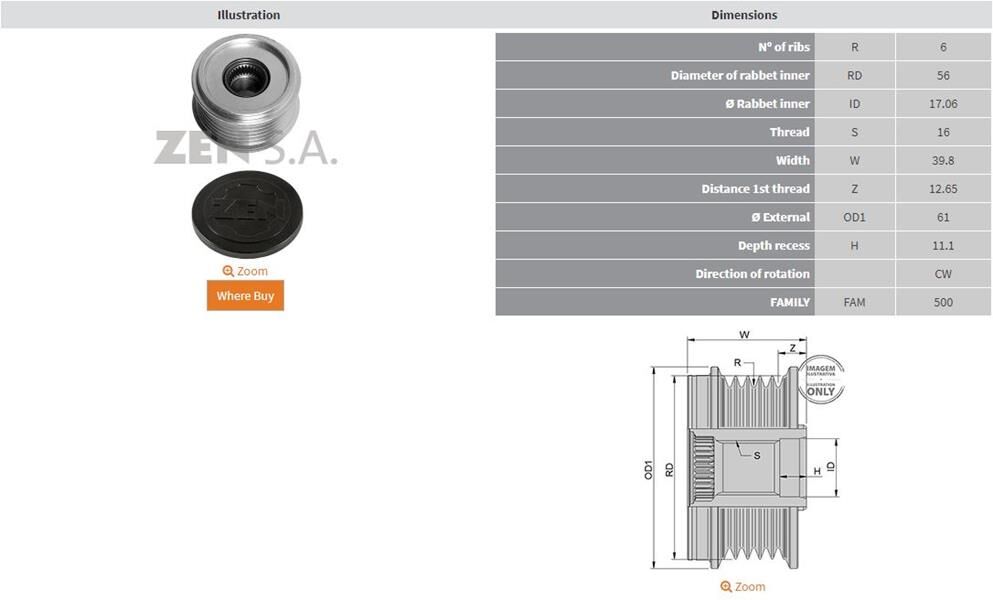 AUDI A3-A4-A6-TT TFSI-SEAT TFSI-SKODA TSI-VW TSI 6 KANAL | OEM:535004110-KSK-04110