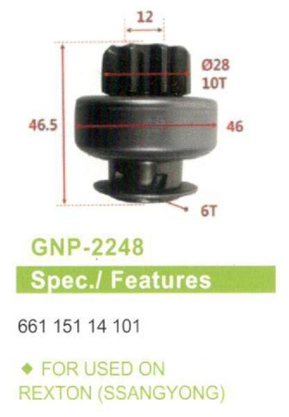 10 DIS SSANGYONG MUSSO 2.3D-2.9TD-KORANDO-REXTON 2.9TD | OEM:6611514101