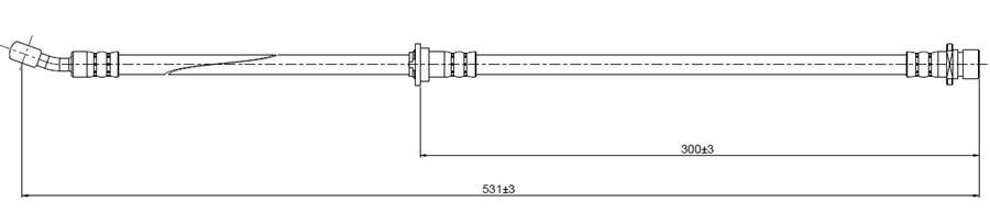 FREN HORTUMU arka Logo 1.3 i 99-. | OEM:01466S50000