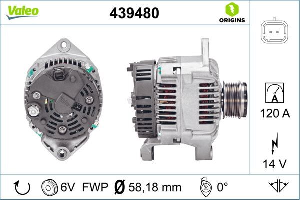 ALTERNATÖR RENAULT CLIO II KANGOO | OEM:8200159642-8200128426-7711135504