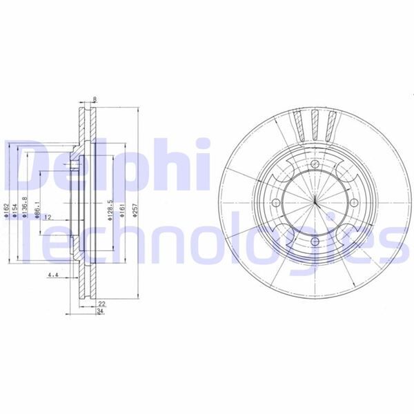 FREN DİSKİ ÇİFTLİ PAKET . DELİKLİ ÖN HYUNDAI COUPE. LANTRA 01/1991 > 09/1998 | OEM:5171228300
