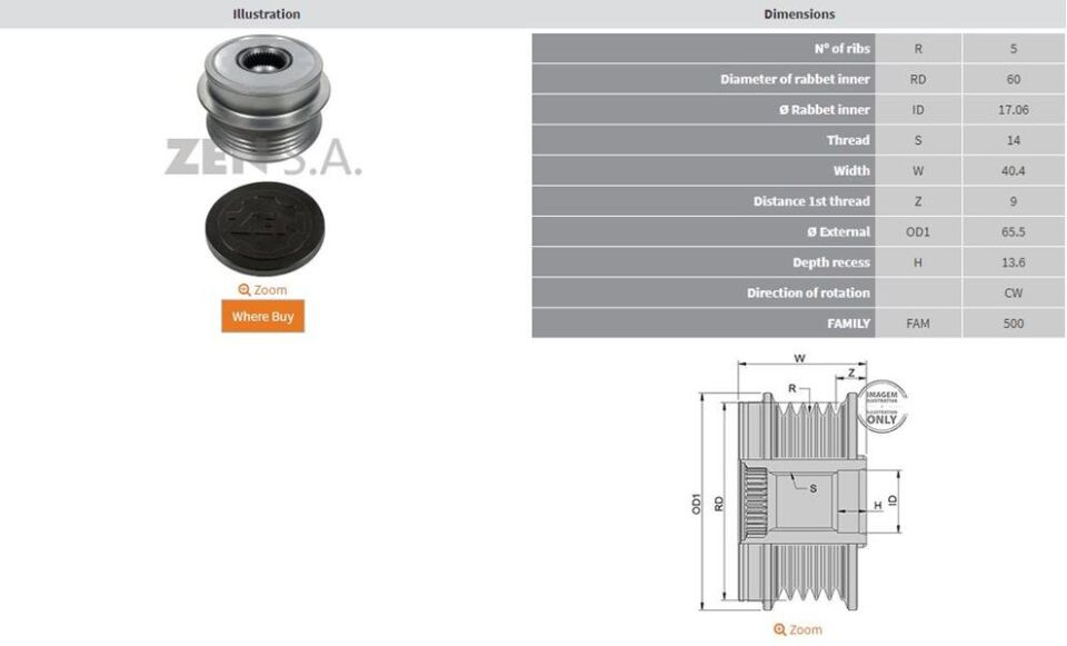 TOYOTA ECHO HATCHBACK-VITZ-YARIS-YARIS VERSO 5 KANAL | OEM:535019910-KSK-19910