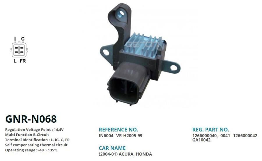 12V ACURA-HONDA 2001-2004 L IG C FR | OEM:VR-H2005-99-VR-H2005-188-IN6315-IN6